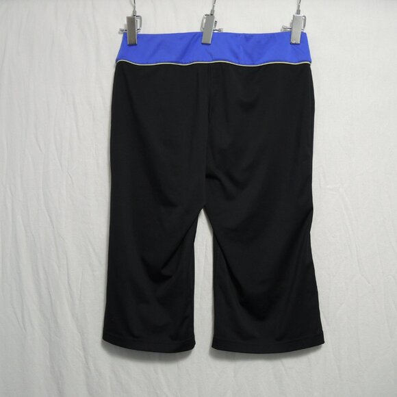 4/$25 Nike Capri Workout Pants Black with Purple Size Large - Picture 3 of 8
